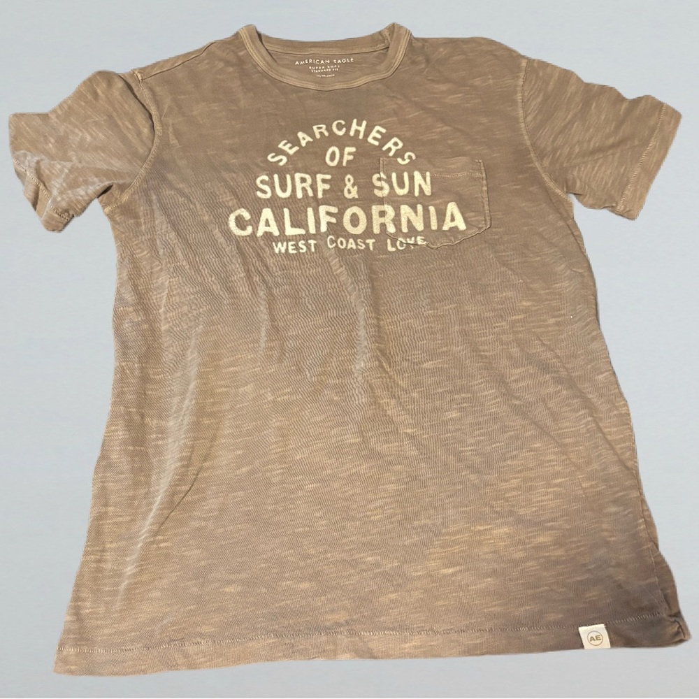 Soft brown American Eagle Graphic T-Shirt